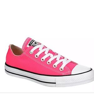 💓Neon pink converse